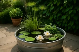 Een mini vijver creëren: inspiratie en praktische tips voor je buitenruimte