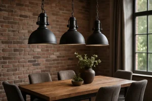 Industriële verlichting voor de eetkamer: stijl en functionaliteit combineren
